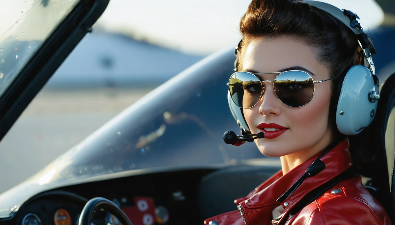 aviator Pin Up